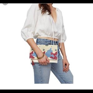 Rachel Pally floral clutch.